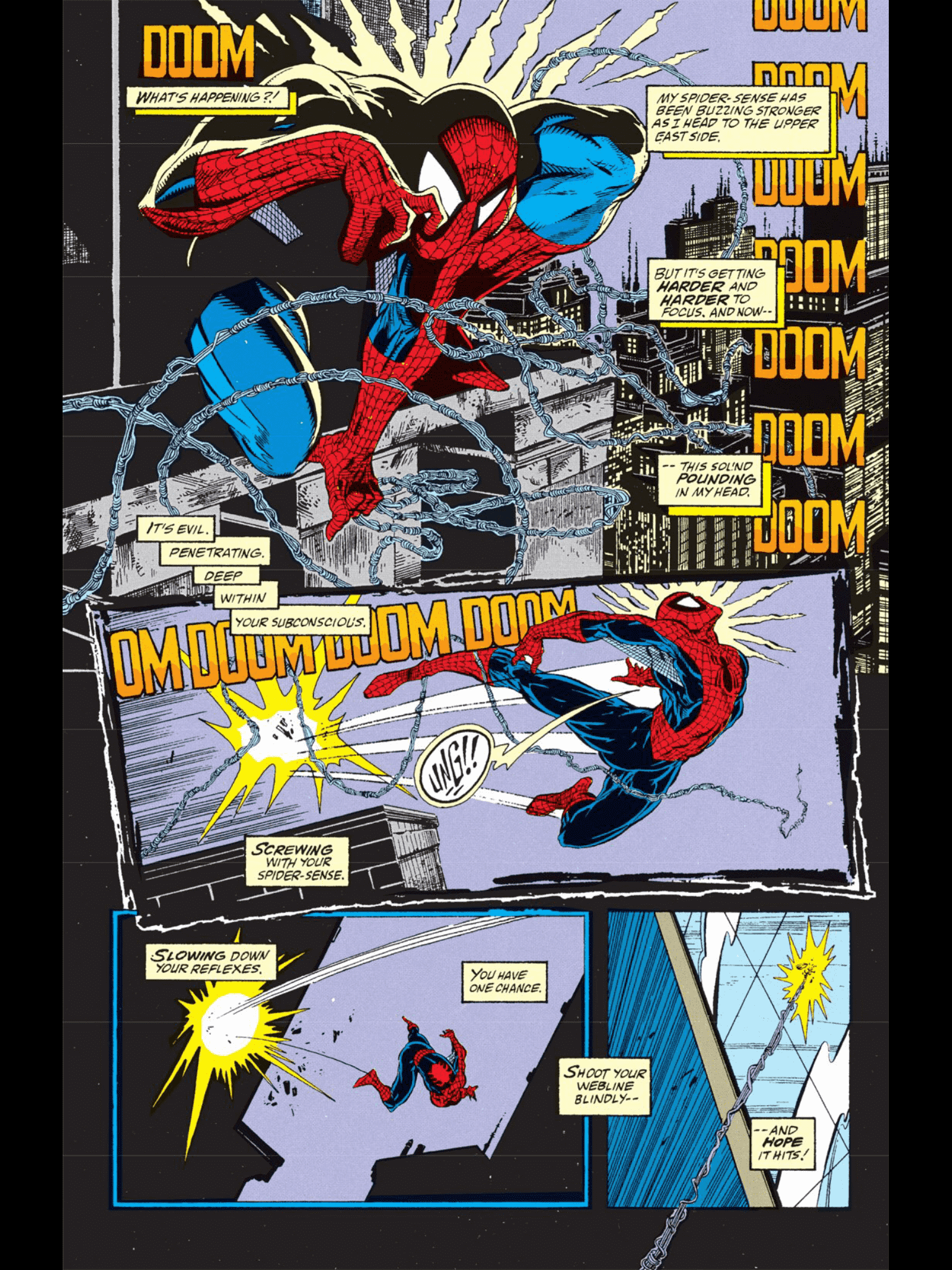 Marvel Comics Postcard Todd McFarlane USA, 1991 Spiderman # 13 cover 