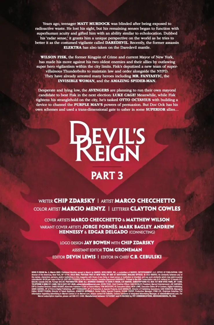 Devil’s Reign # 3 • AIPT