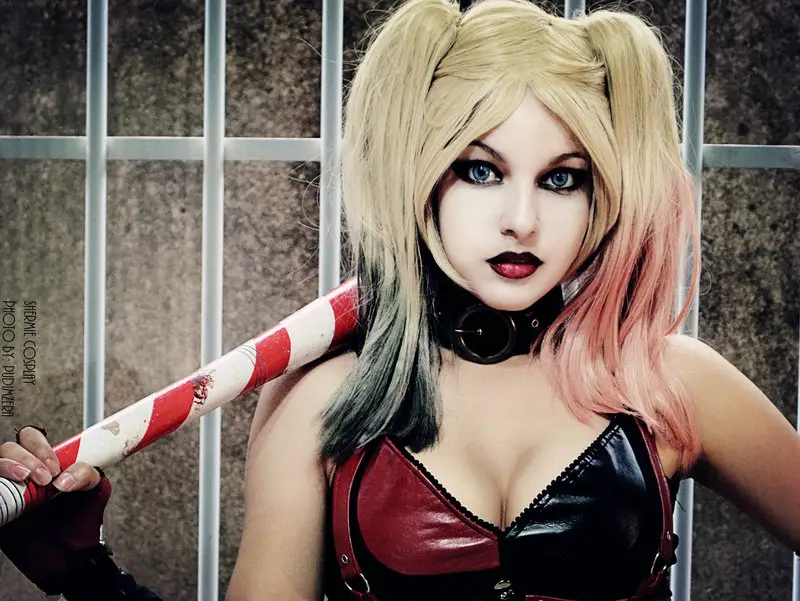 Shermie as Harley Quinn from Batman: Arkham City