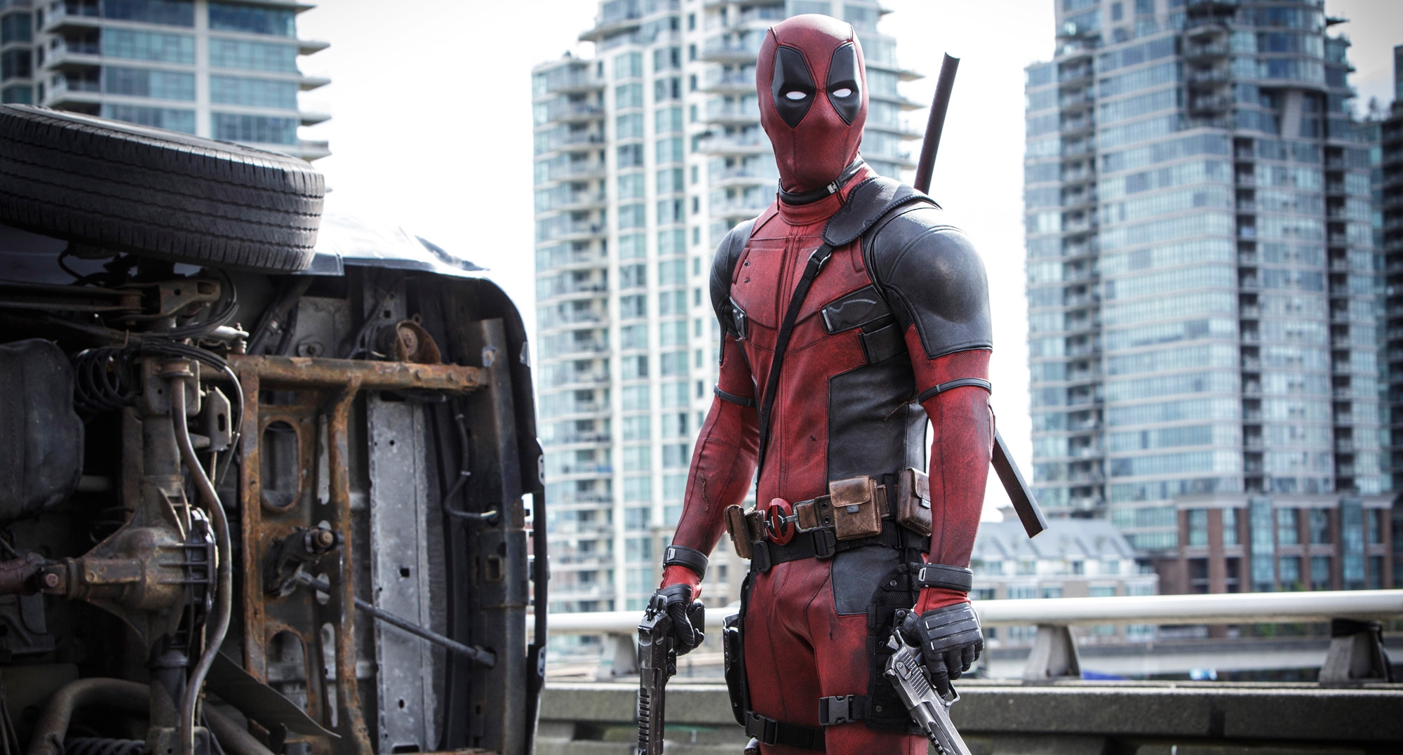 Ryan Reynolds shares new set photo in celebration of Deadpool 2's early release date