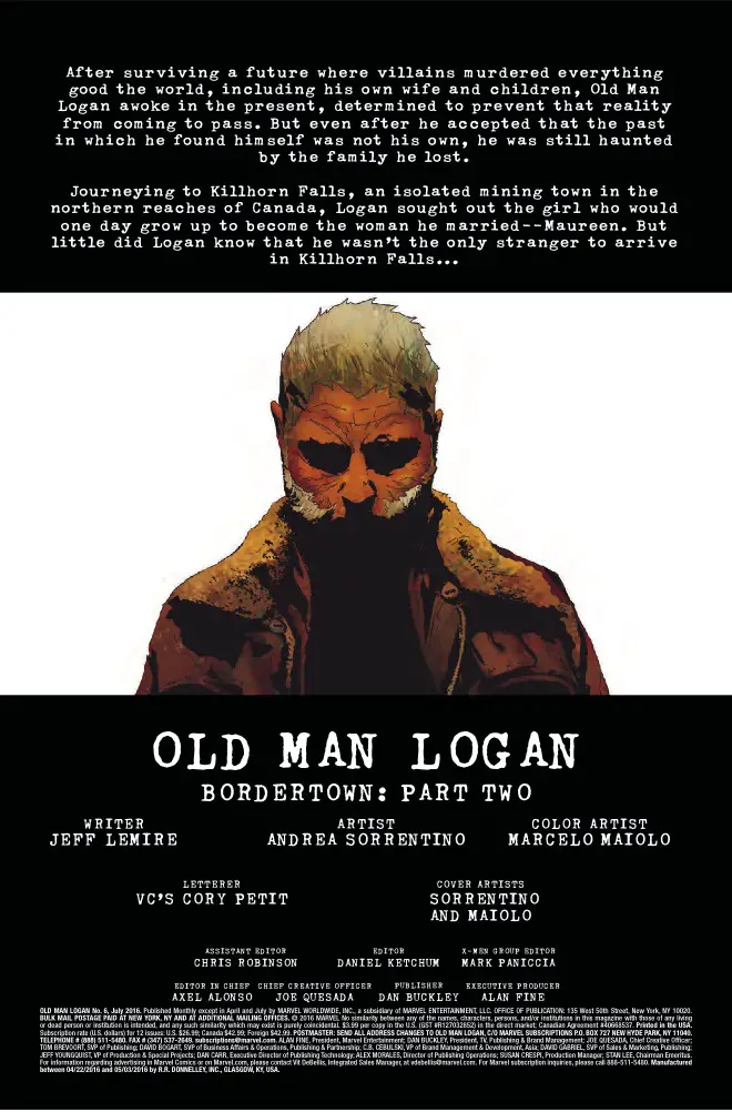 Marvel Preview: Old Man Logan #6