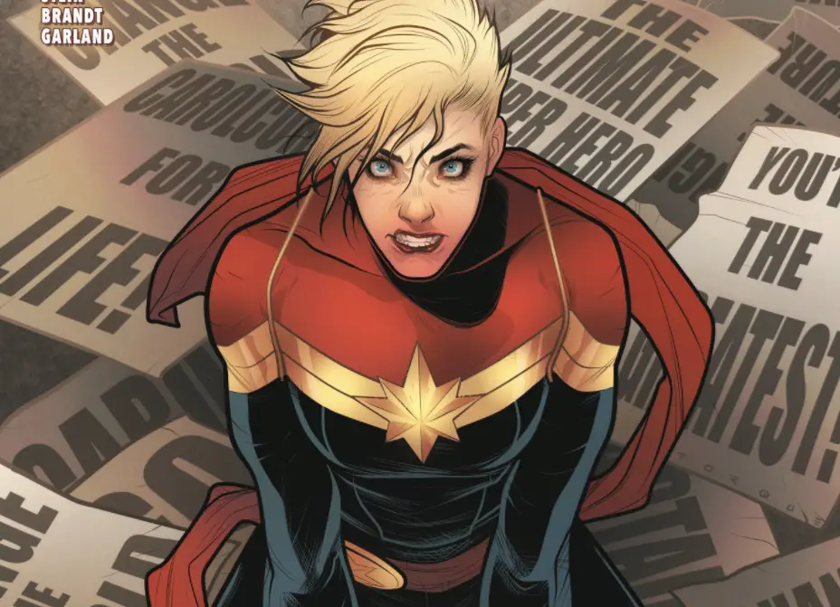 Brie Larson shows off first look at Captain Marvel costume