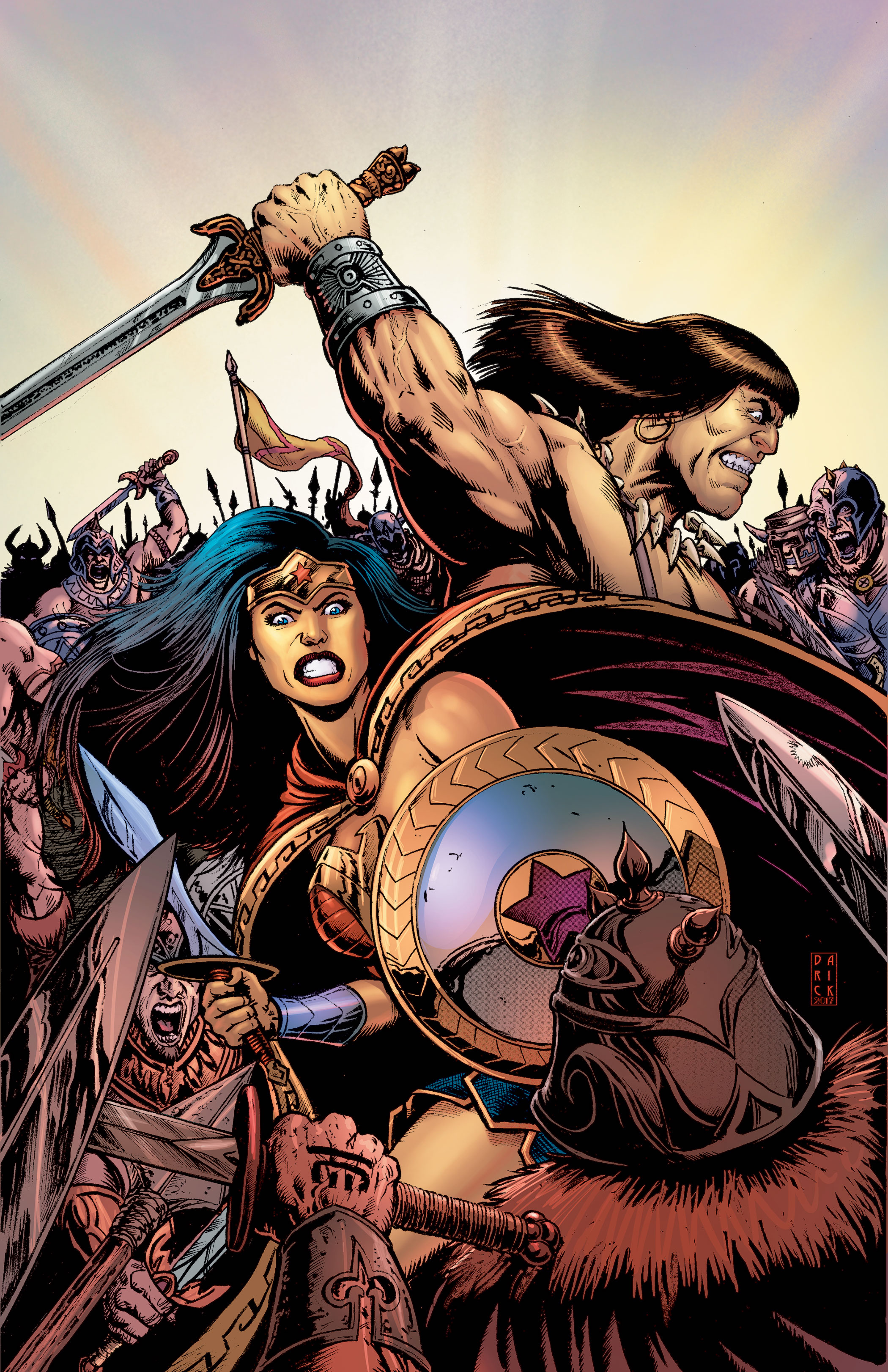 Legends Collide in New Wonder Woman/Conan Crossover