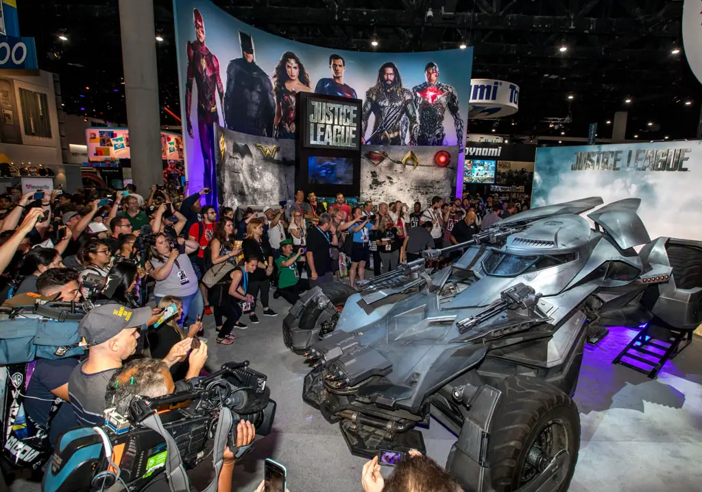 First public appearance of 'Justice League' Batmobile at SDCC 2017