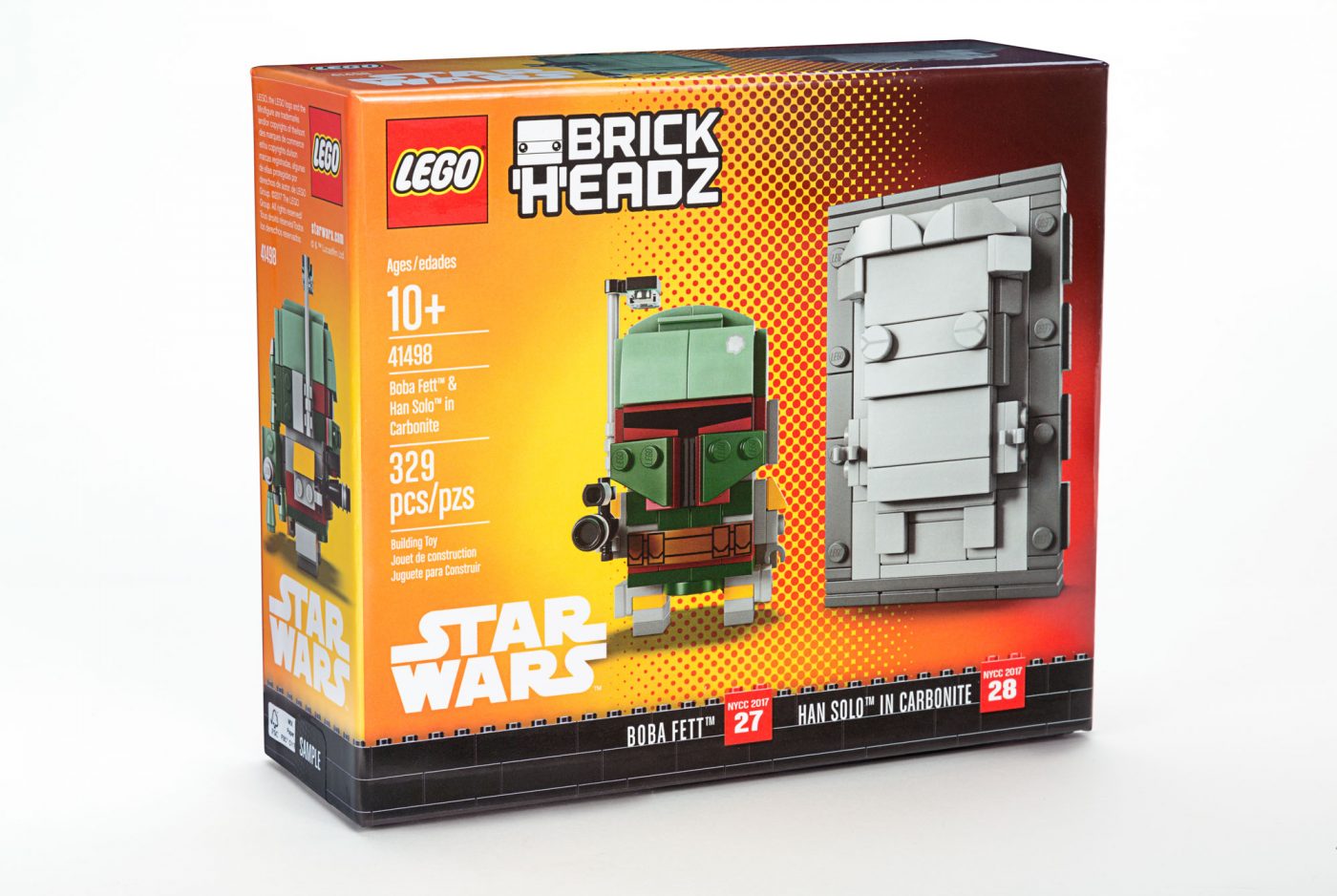 LEGO reveals BrickHeadz Boba Fett & Han Solo in carbonite NYCC Exclusive!