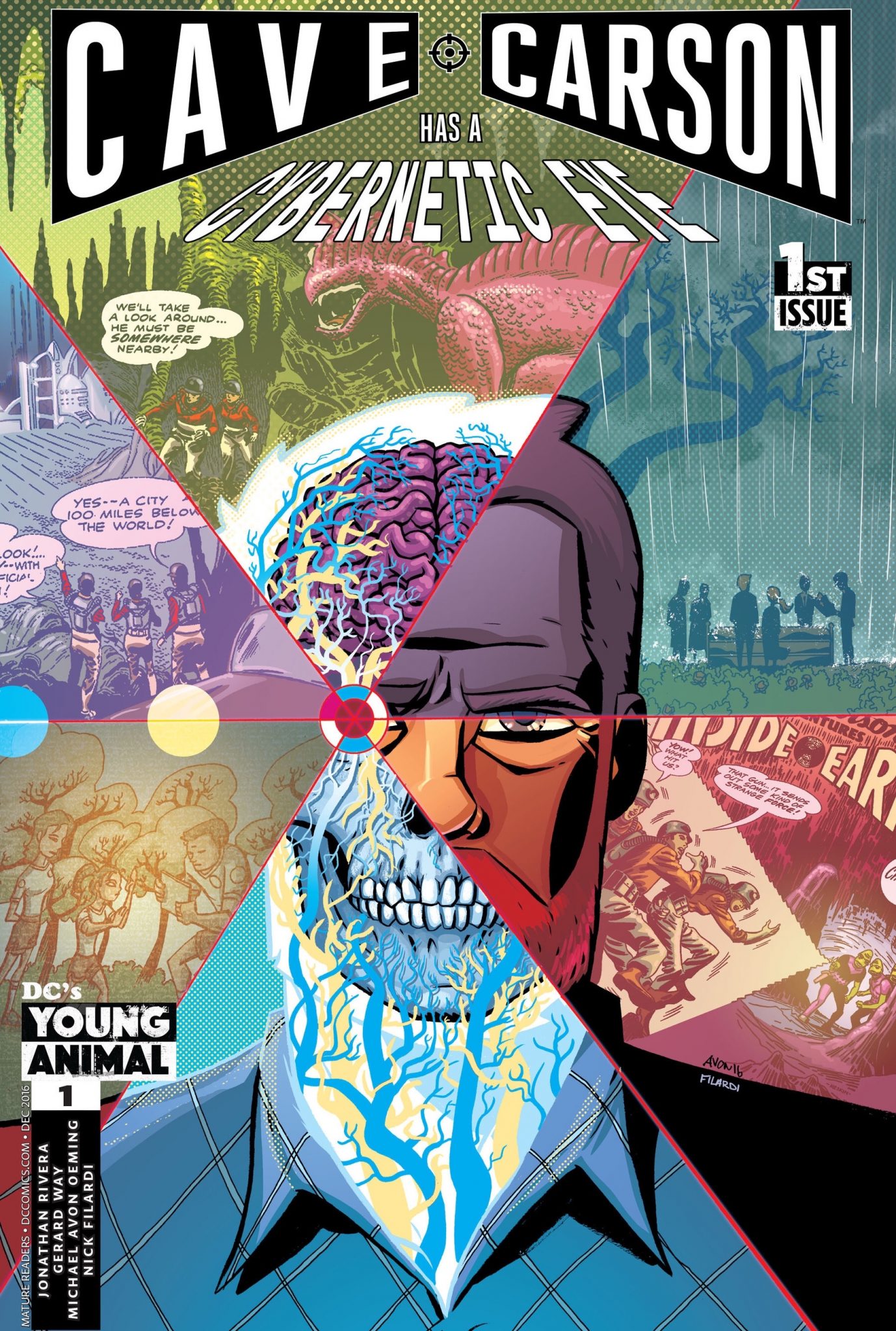 No one in DC knew why Cave Carson had a cybernetic eye, leading to Gerard Way's series