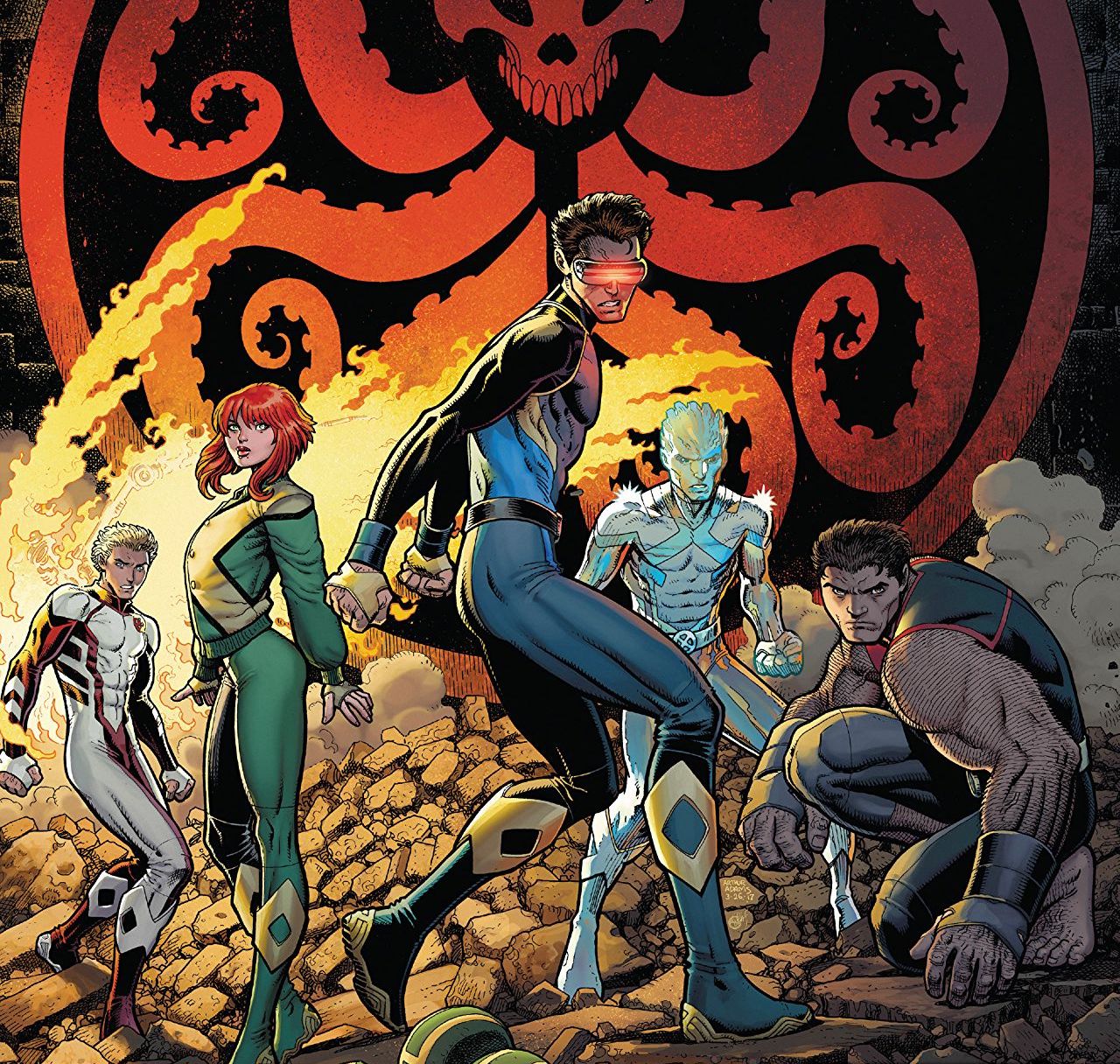 'X-Men Blue Vol. 2: Toil and Trouble' review: plenty of fighting, character dynamics and 'Jean loves Scott' storytelling
