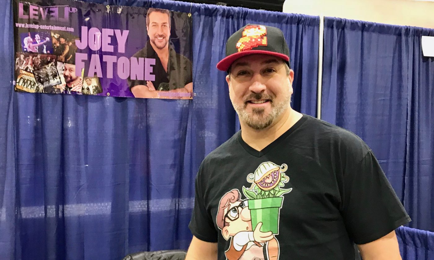 Geeking out with *NSYNC's Joey Fatone at Rhode Island Comic Con 2017