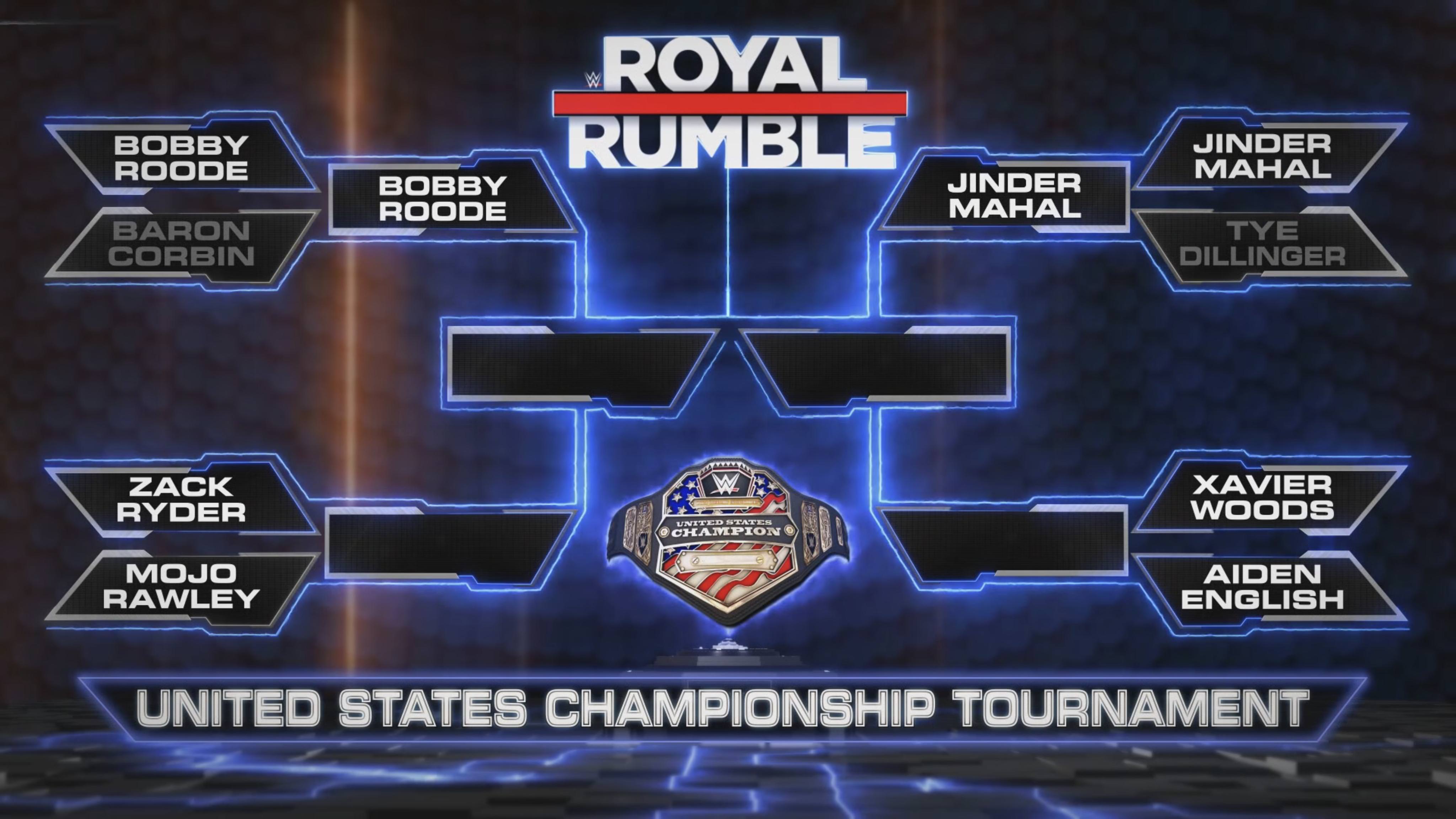 WWE United States Championship tournament bracket announced