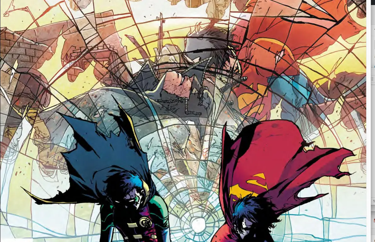 We get a glimpse of DC Comics past and future in Super Sons #12