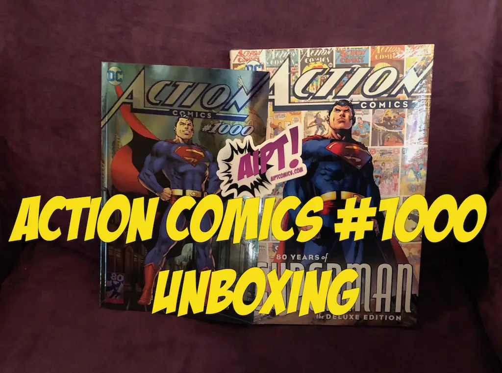 Action Comics 1000 press swag unboxing