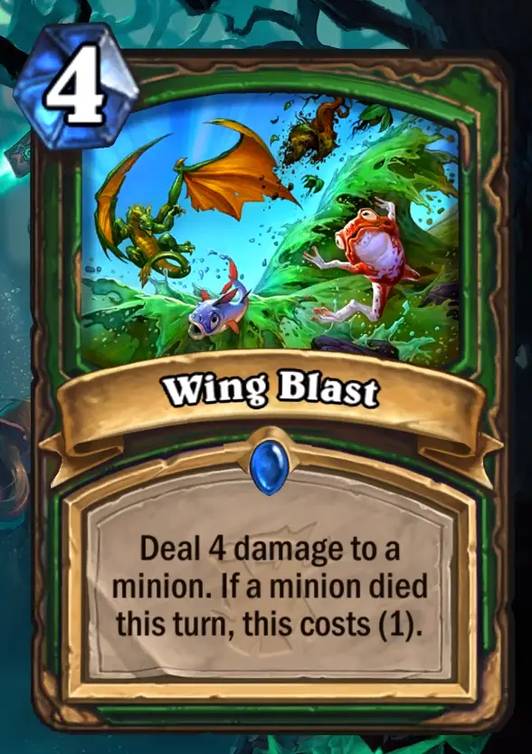 Hearthstone: The Witchwood: New Hunter rare spell revealed, Wing Blast