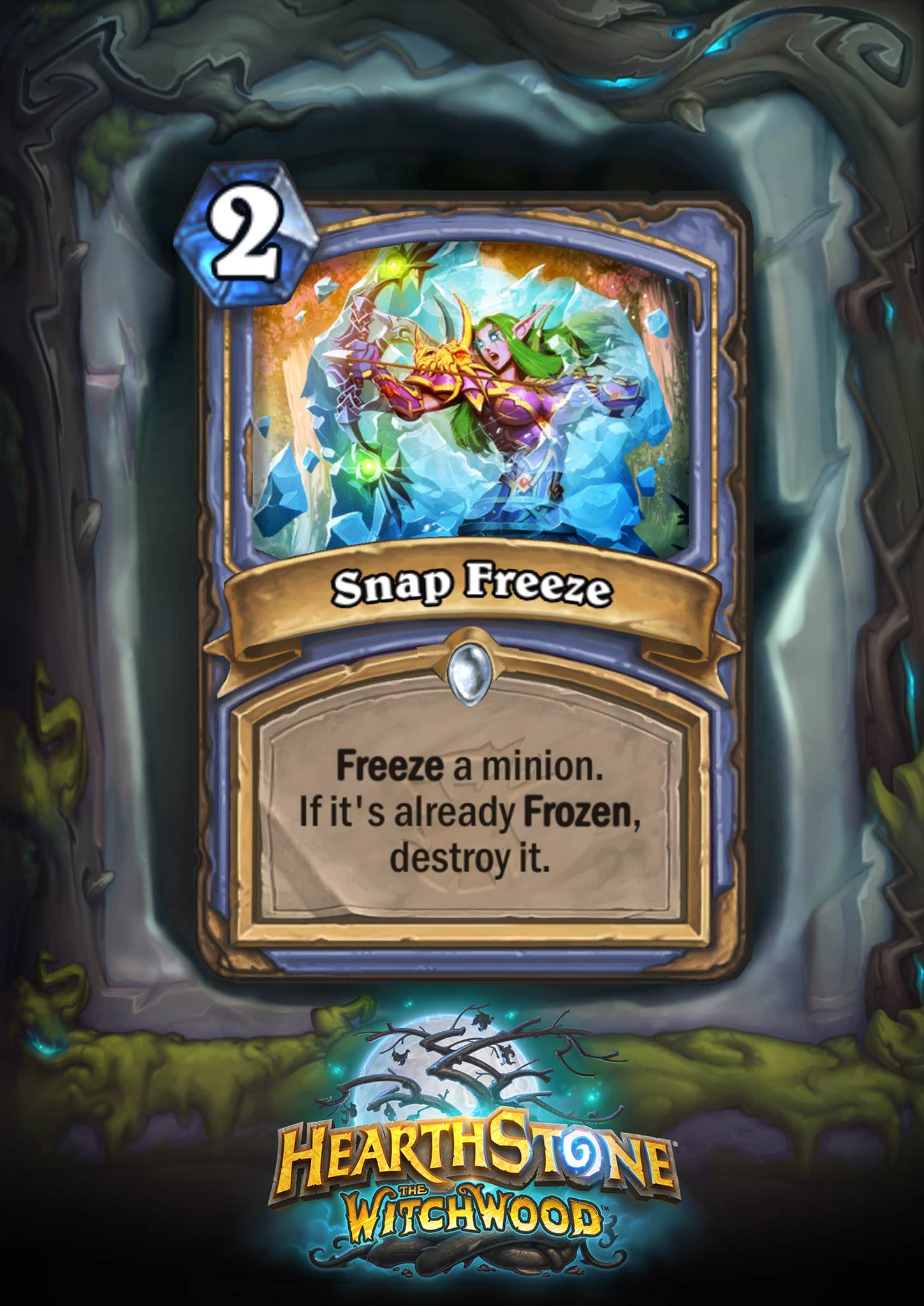 Hearthstone: The Witchwood: New Mage card revealed, Snap Freeze