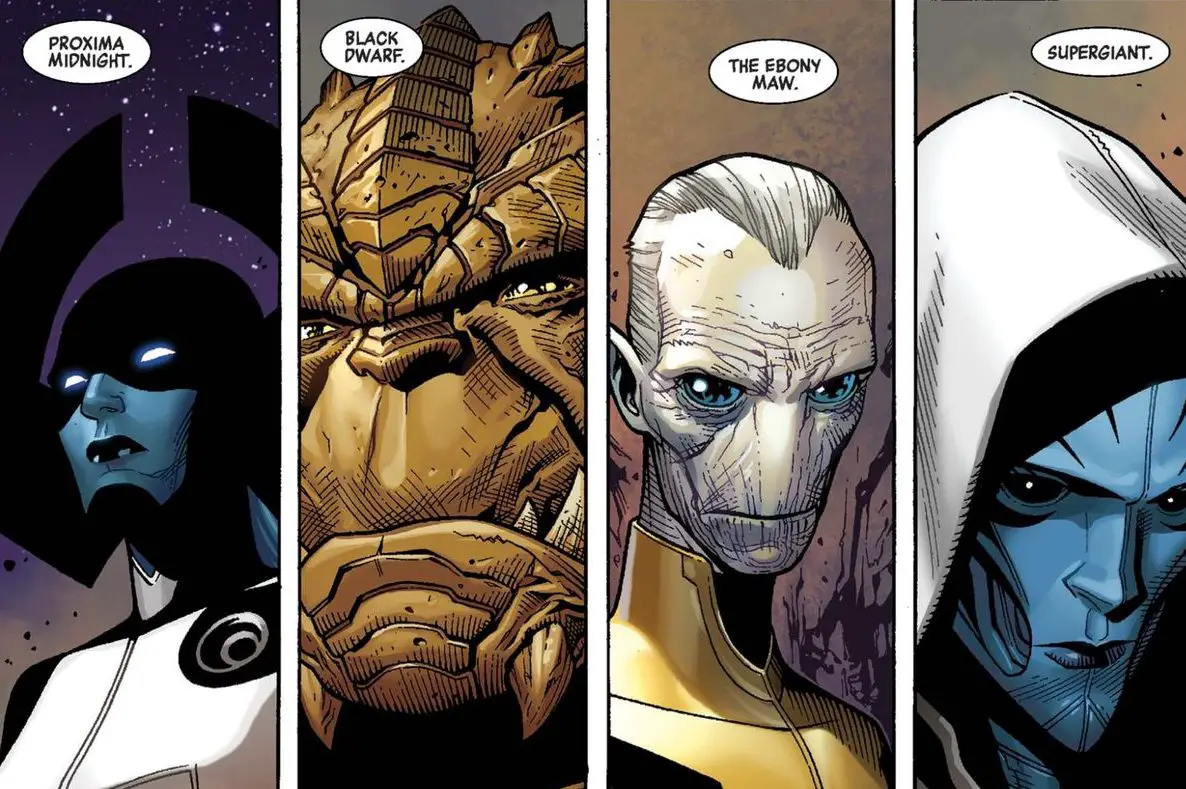 Supergiant and Black Dwarf -- the forgotten and renamed of Thanos' Black Order