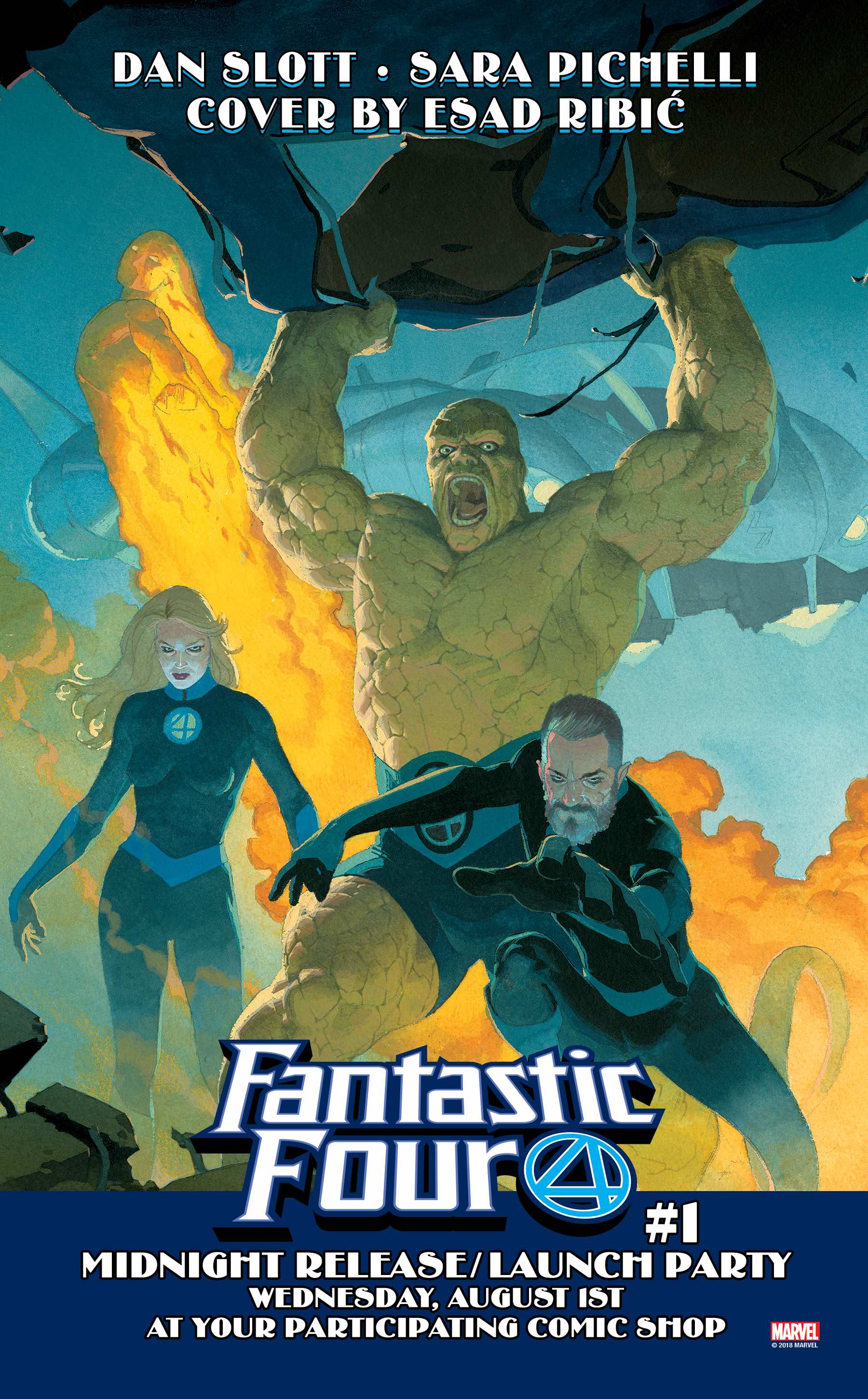Celebrate the Fantastic Four at midnight release launch parties