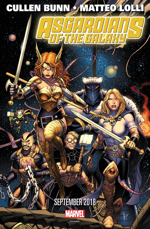 Marvel Comics reveals team lineup of the The Asgardians Of The Galaxy
