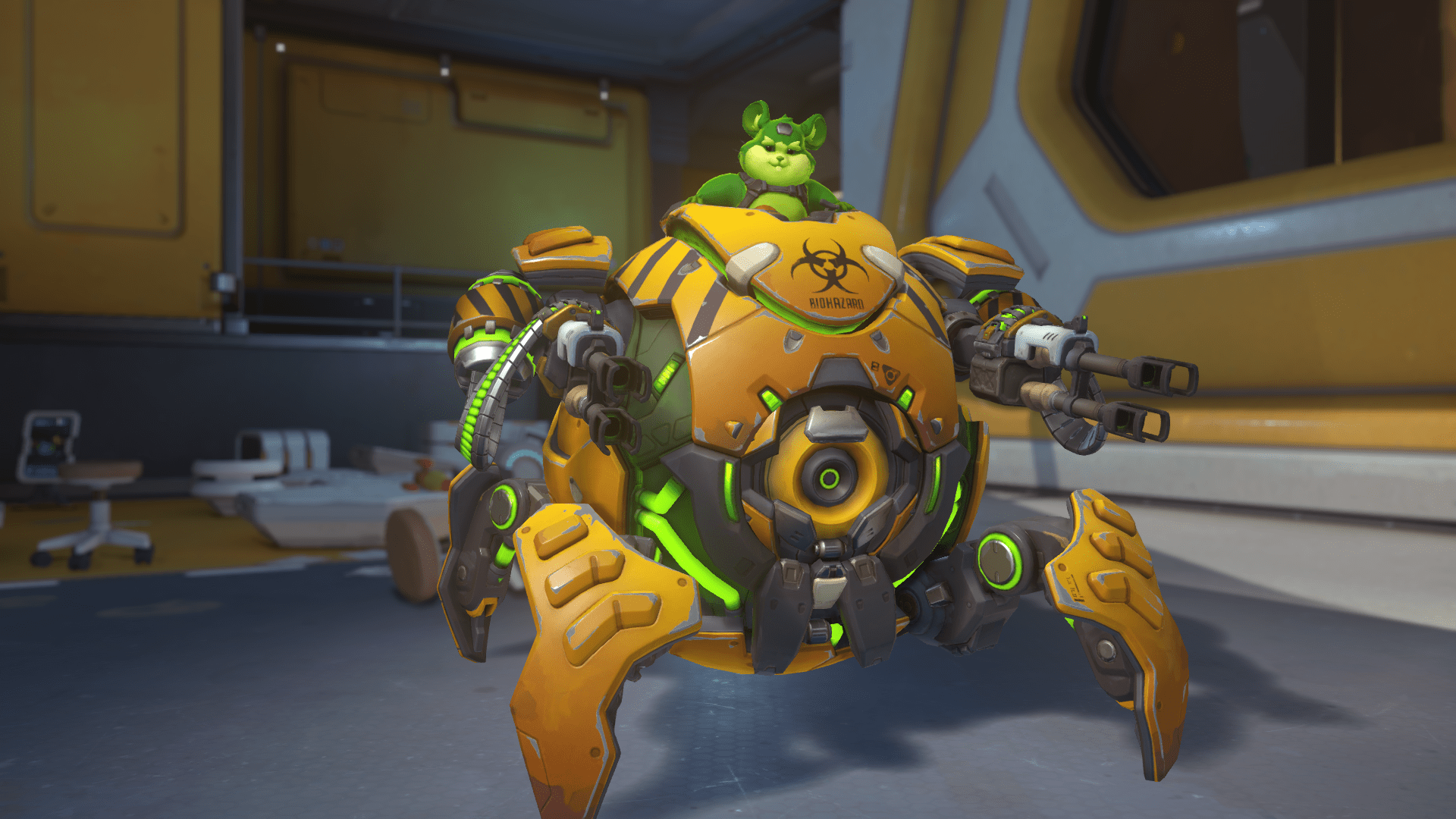 Check out skins, emotes, & more for Overwatch's newest hero, Hammond the Hamster