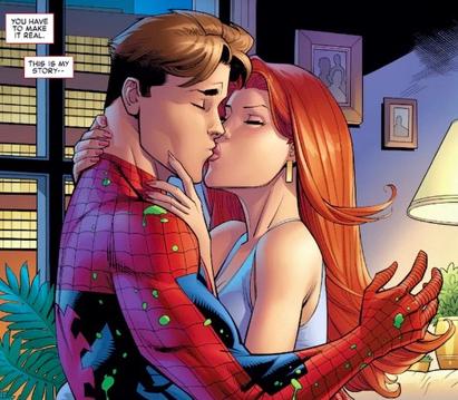 spiderman 2 mary jane kiss