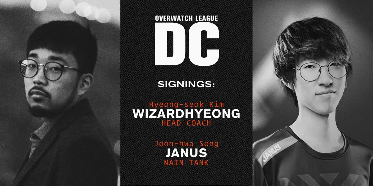 Janus and WizardHyeong signed to Washington, D.C. Overwatch League team