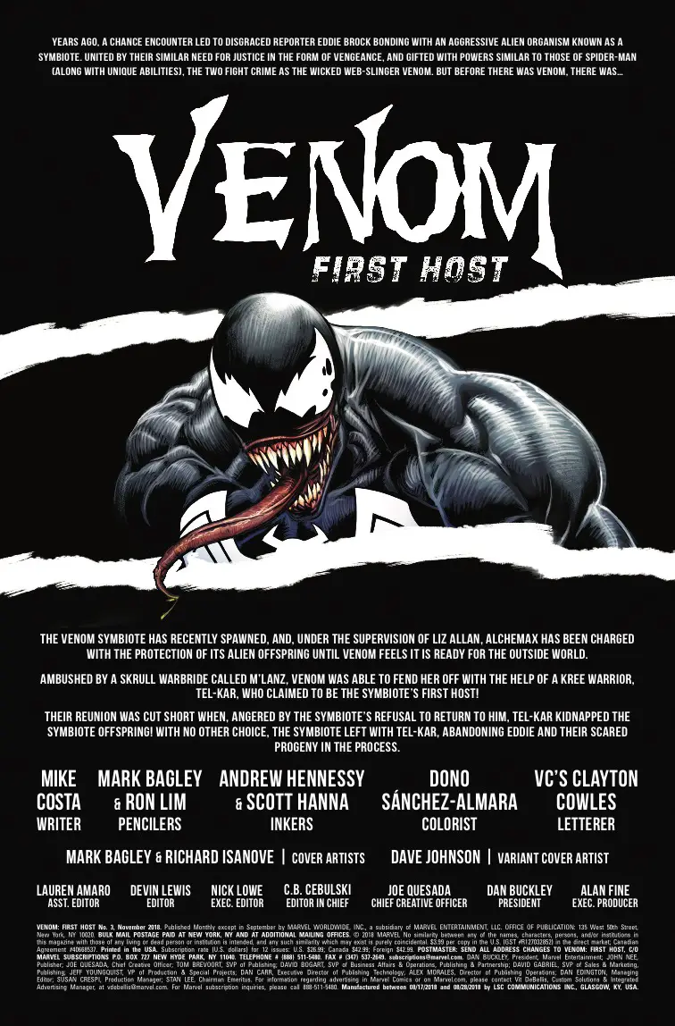 A brand new Symbiote is introduced in Venom: First Host #3