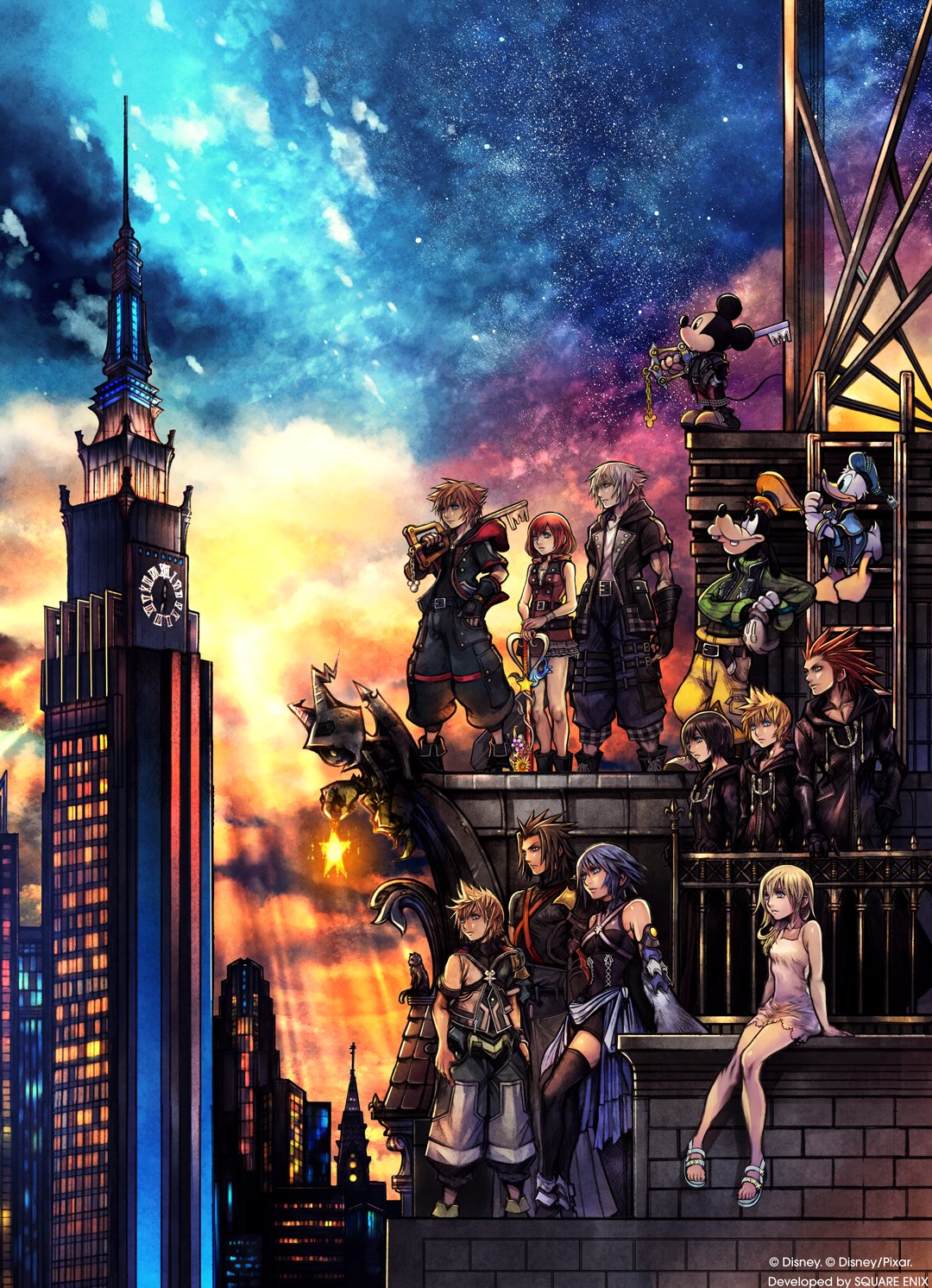 The Kingdom Hearts 3 official box art was just revealed. And it's beautiful.