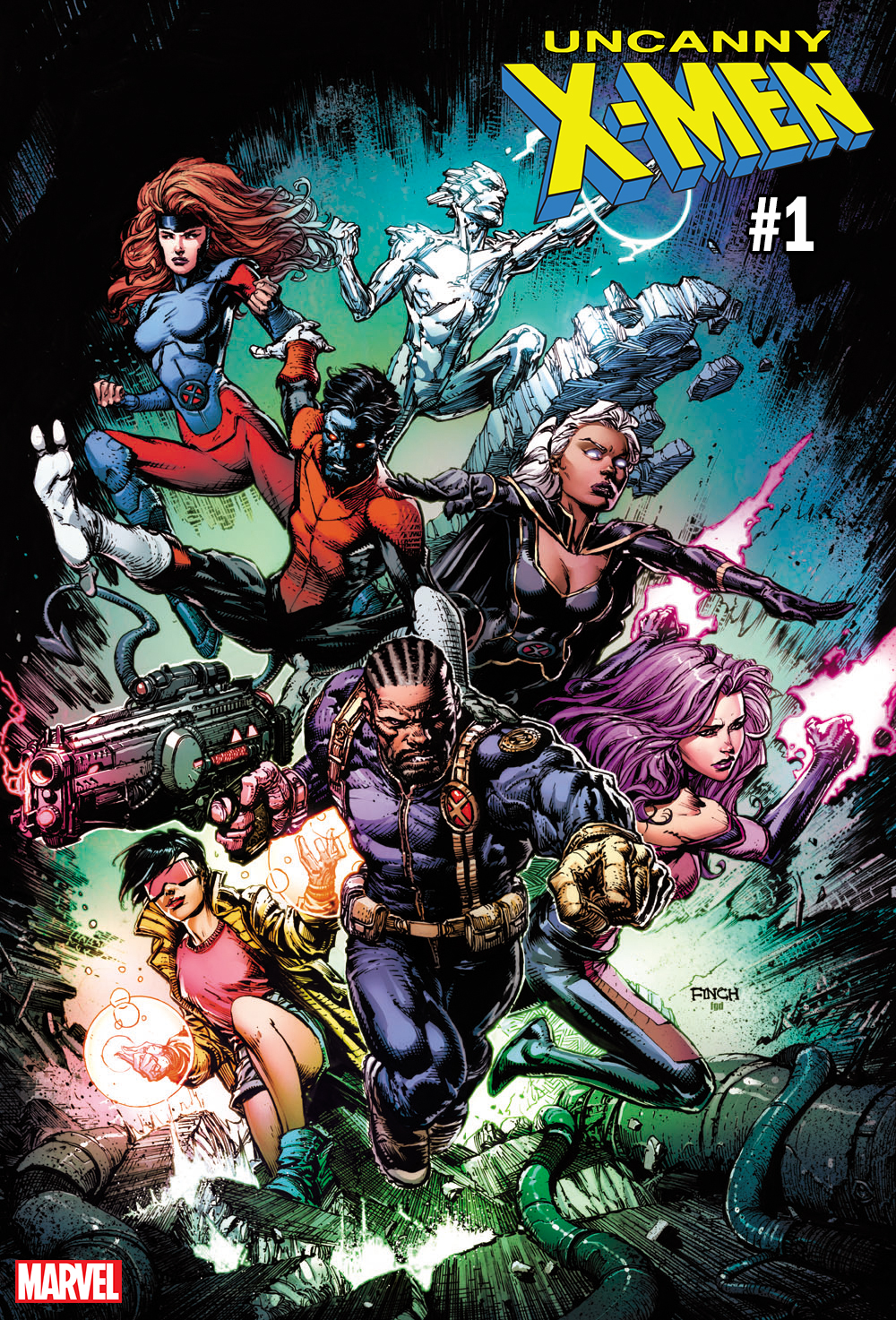 Get in an Uncanny mood with David Finch's excellent Uncanny X-Men #1 variant cover