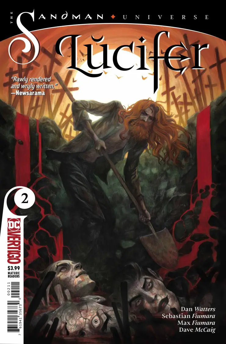 Lucifer #2 review: A tale of love, deception, memory, and ornate statues