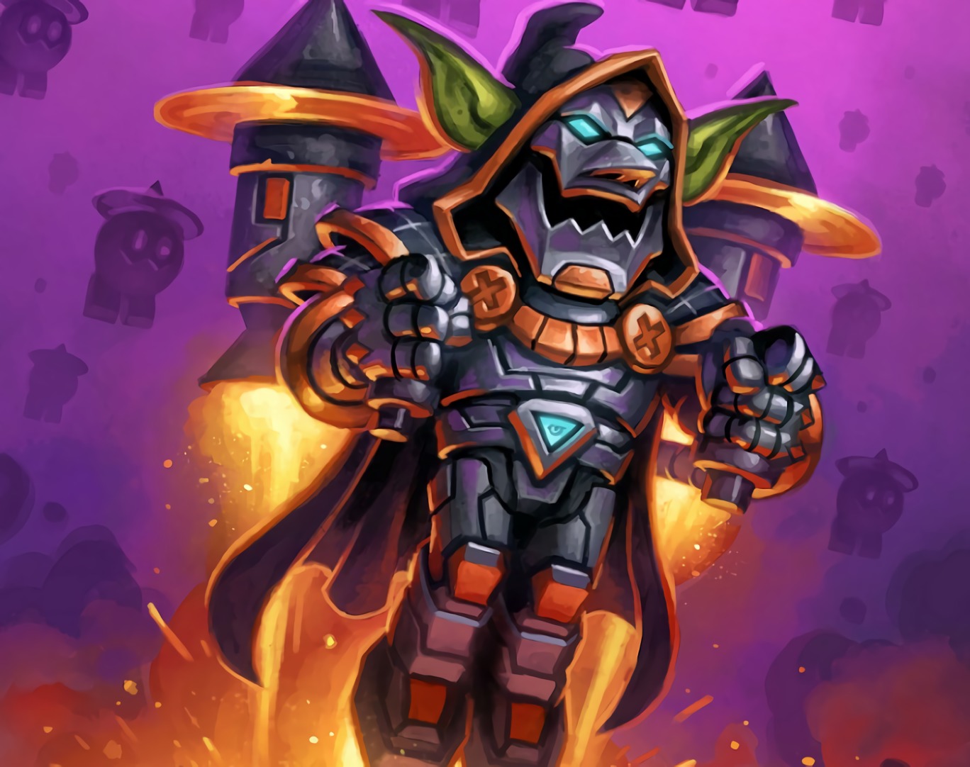 Hearthstone: Rise of Shadows: Dr. Boom returns as Blastmaster Boom, legendary Warrior minion and brings a new Scheme with him