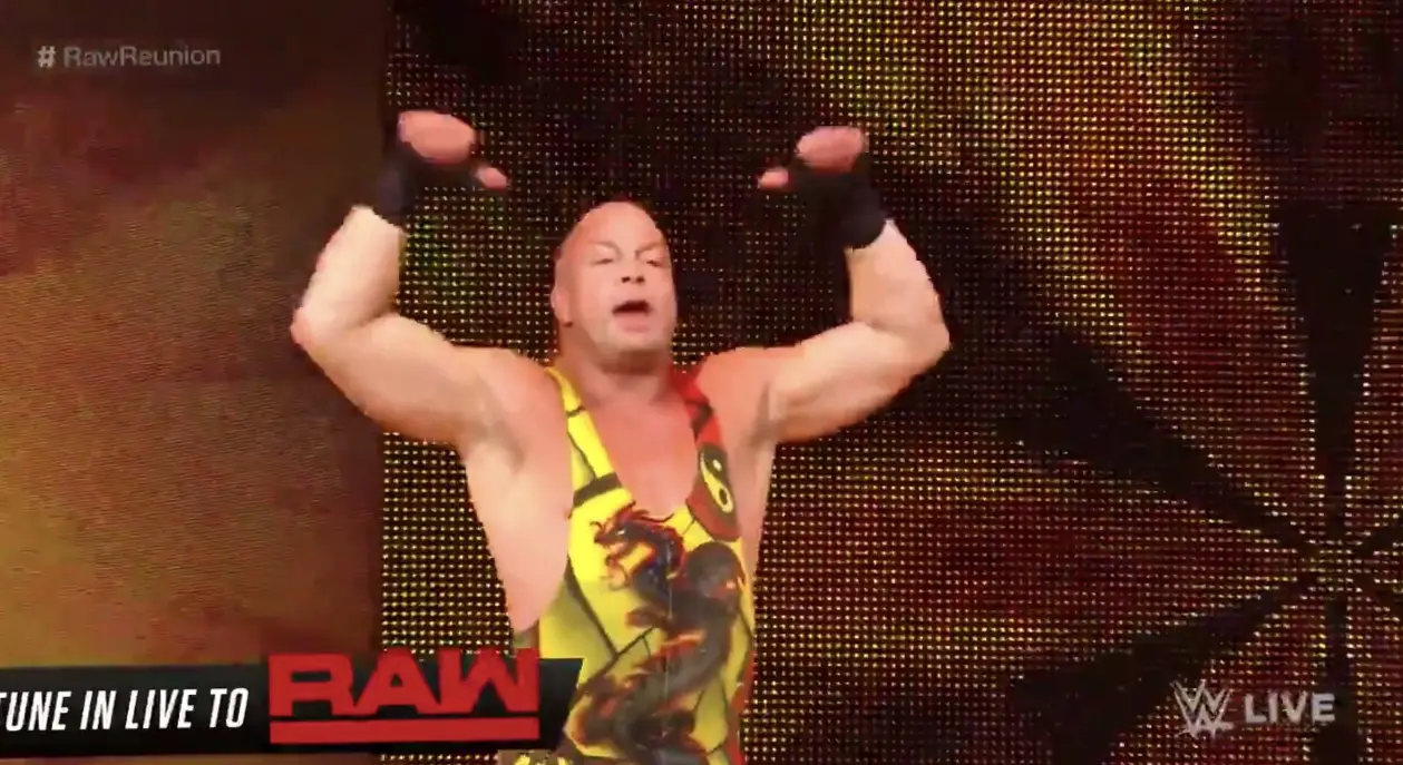 Rob Van Dam appears on WWE TV at 'Raw Reunion'