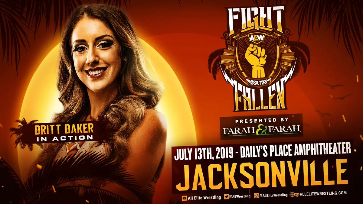 Britt Baker suffers concussion at AEW Fight for the Fallen PPV