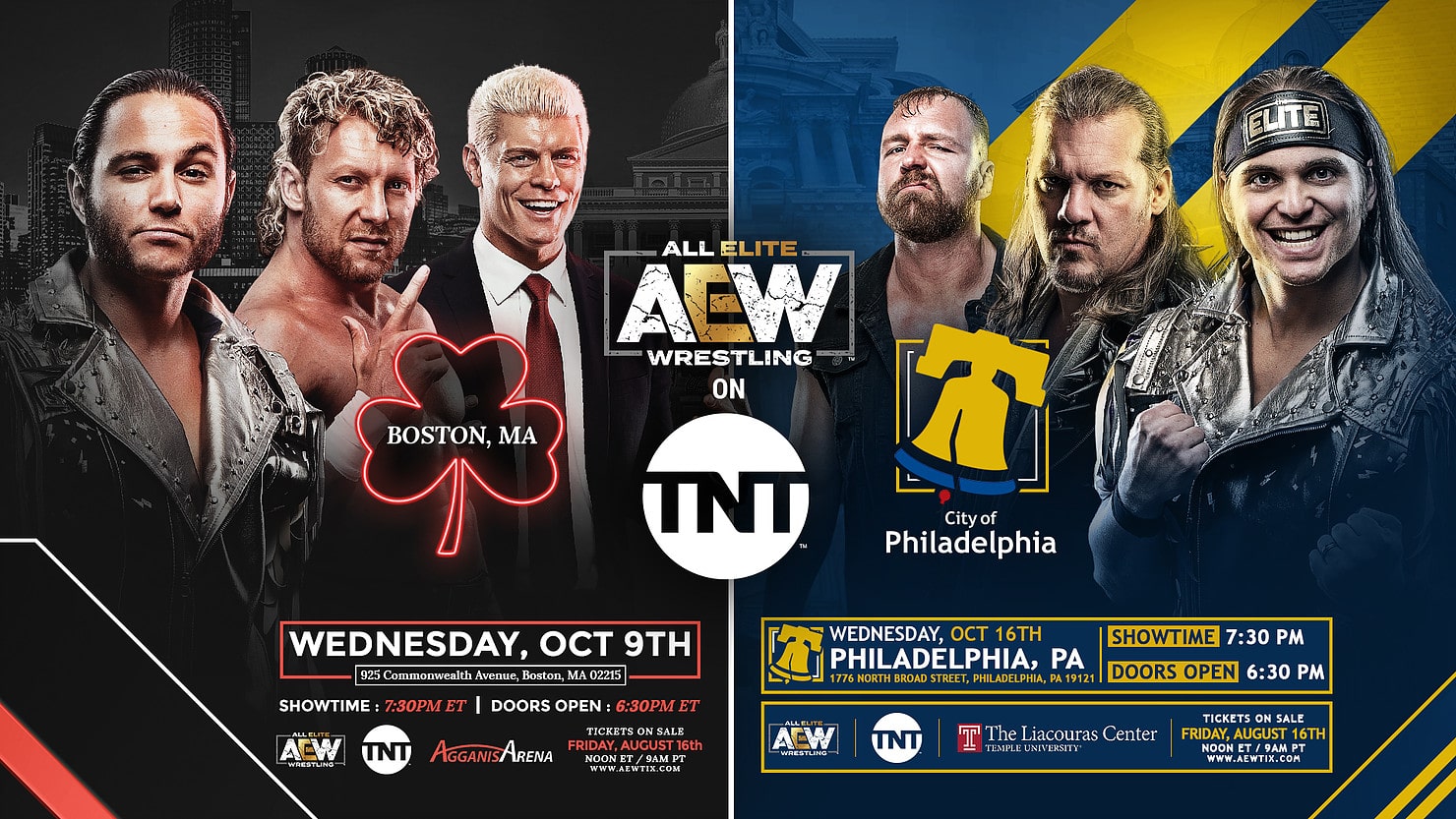 AEW releases ticket details for upcoming TV tapings in Boston and Philadelphia