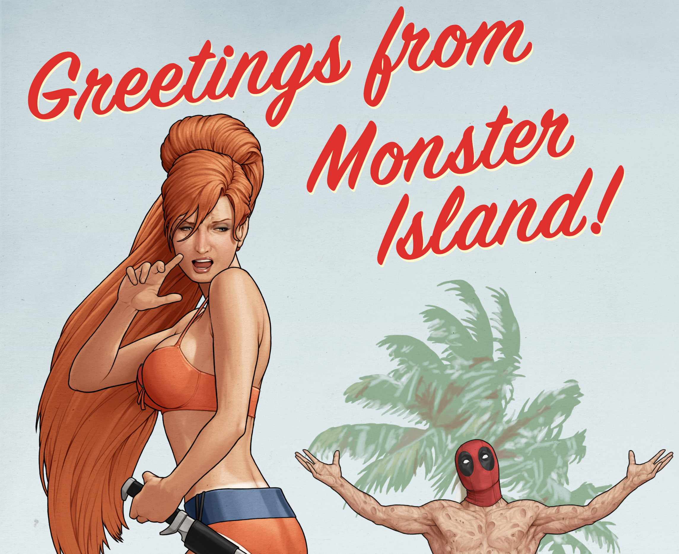 First Look: Jeff the baby landshark and Elsa Bloodstone reenact Coppertone ad in new teaser