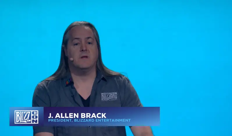 Blizzard president J. Allen Brack at Blizzcon: "We will do better going forward"
