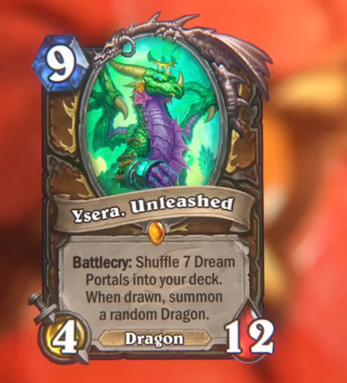 Hearthstone: Descent of Dragons: Ysera, Unleashed, new Druid Legendary minion revealed