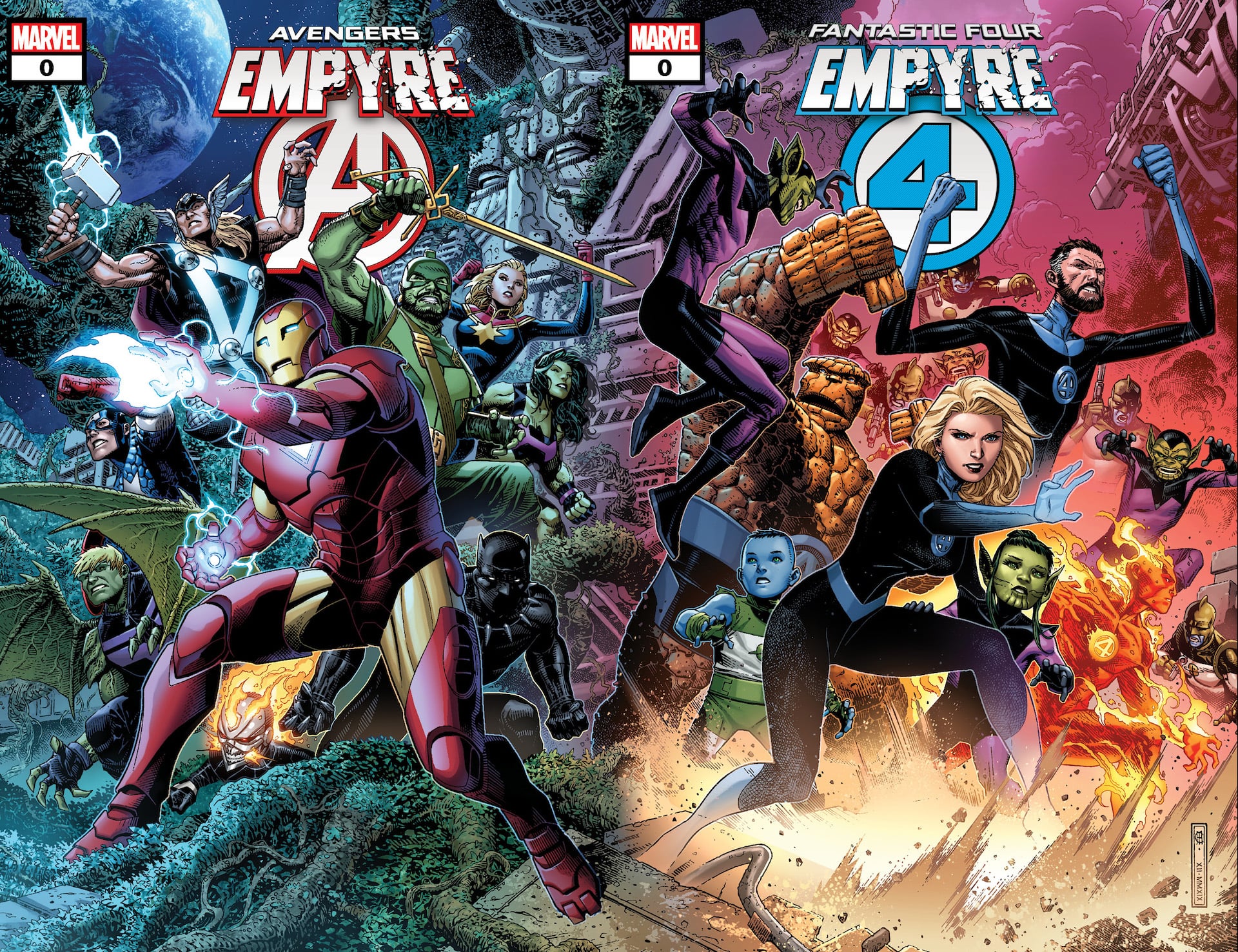 Upcoming Marvel Comics event 'Empyre' gets two new #0 issue reveals