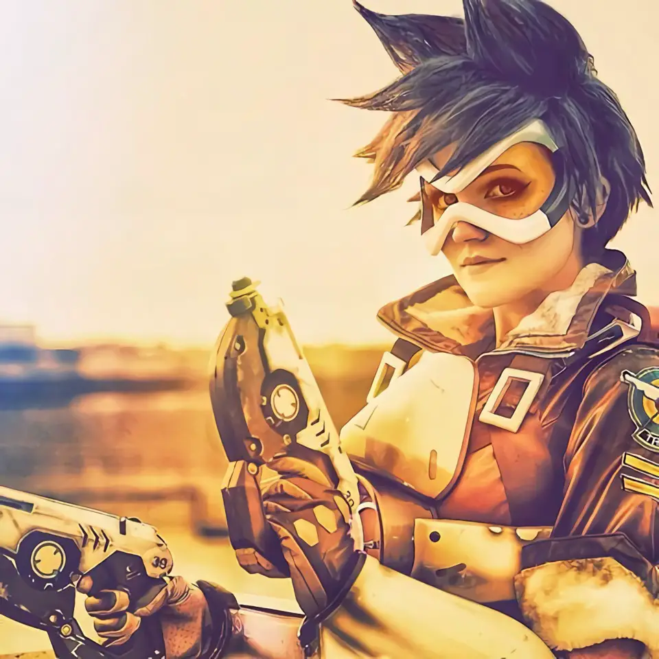 Overwatch: Tracer cosplay by Nonbinate