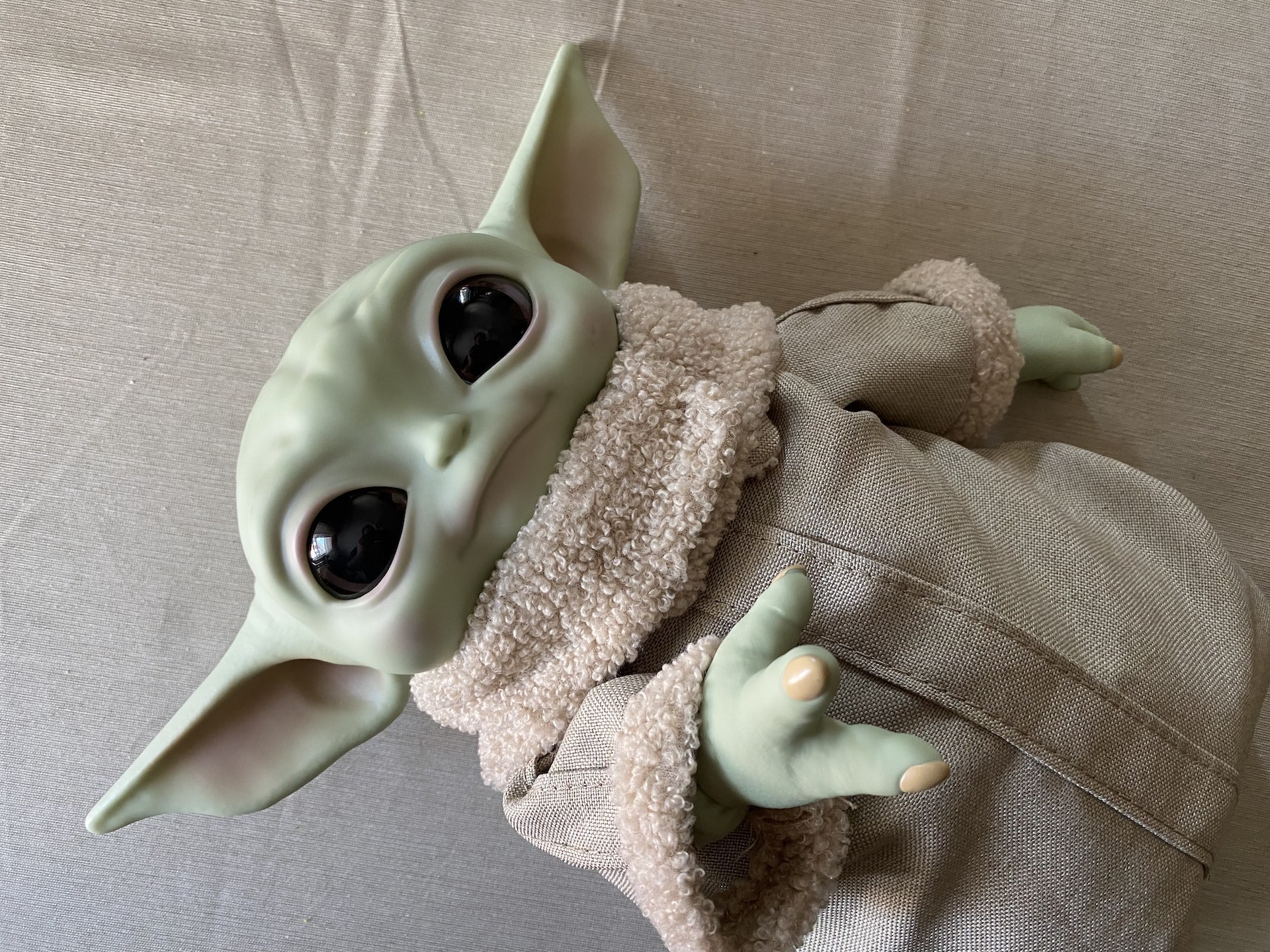 This official Baby Yoda 11-inch plush toy is adorable