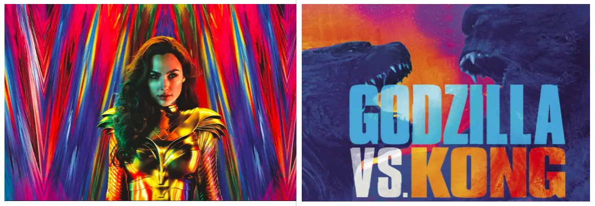 Wonder Woman 1984 Godzilla vs. Kong