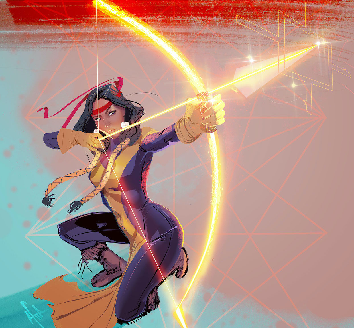 Dani Moonstar takes aim in Afua Richardson's 'Marvel's Voices' cover