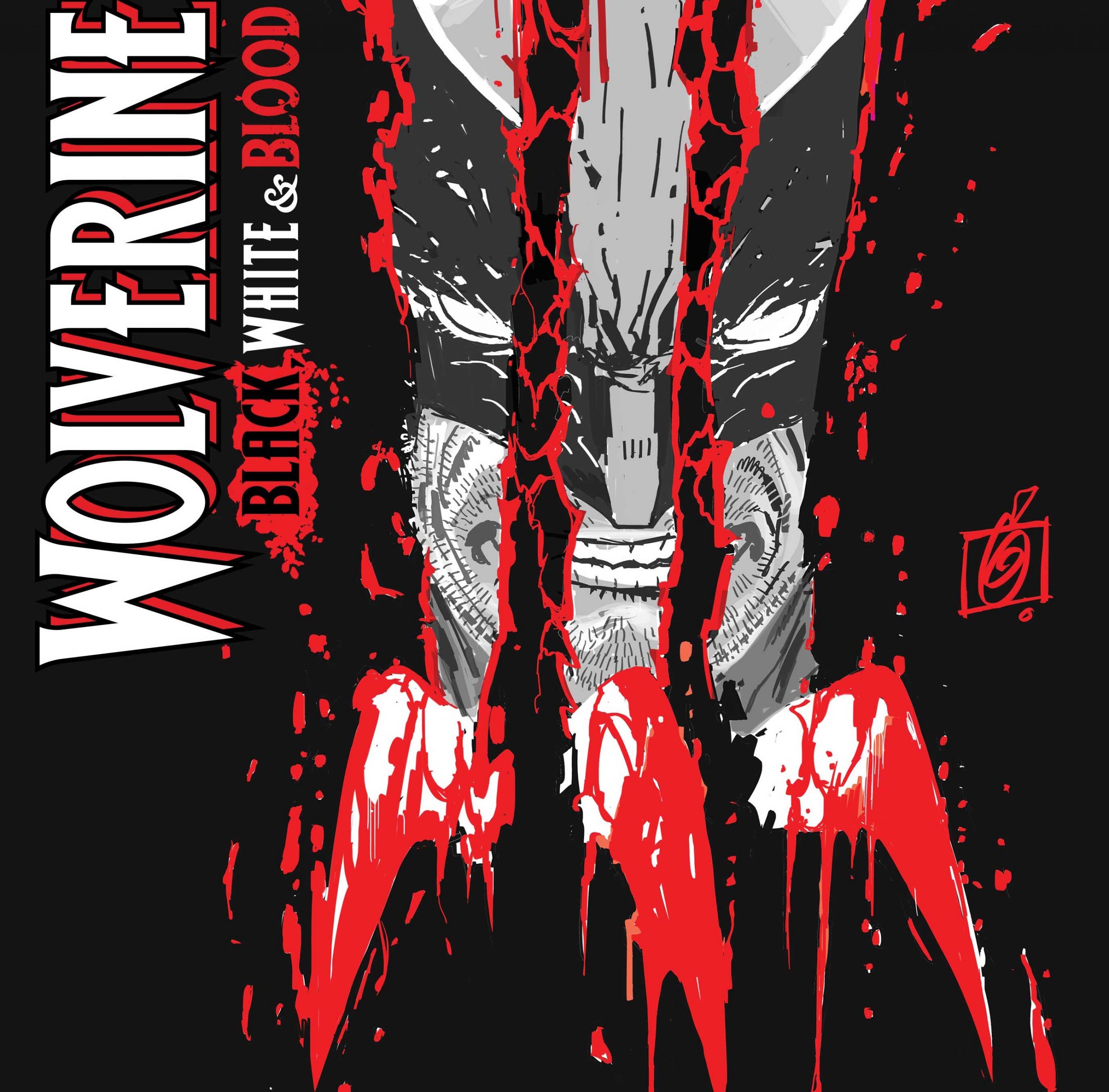 Wolverine slashes through Ron Garney's 'Wolverine: Black, White, & Blood' variant