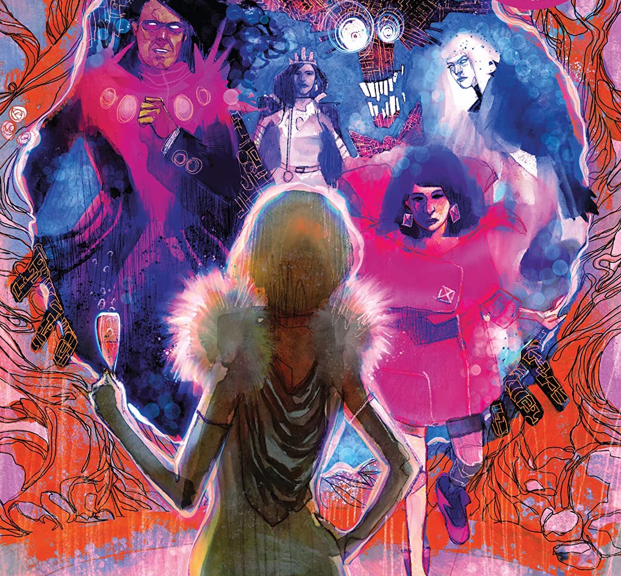 'New Mutants' #19 grabs some drinks and snacks at the Hellfire Gala