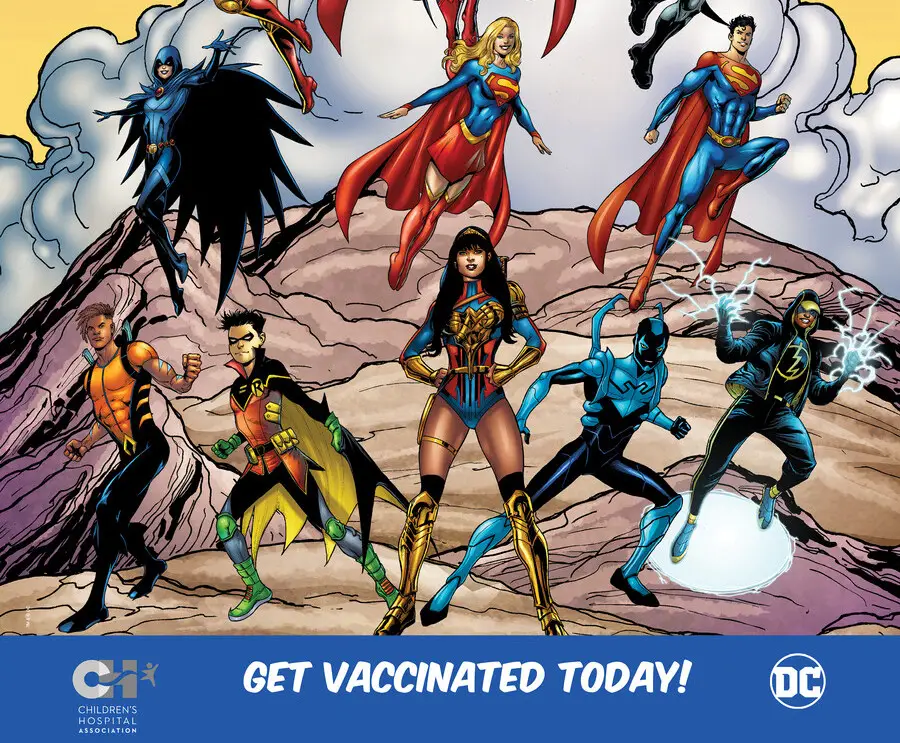 DC Comics supports childhood COVID-19 vaccines awareness with superheroes