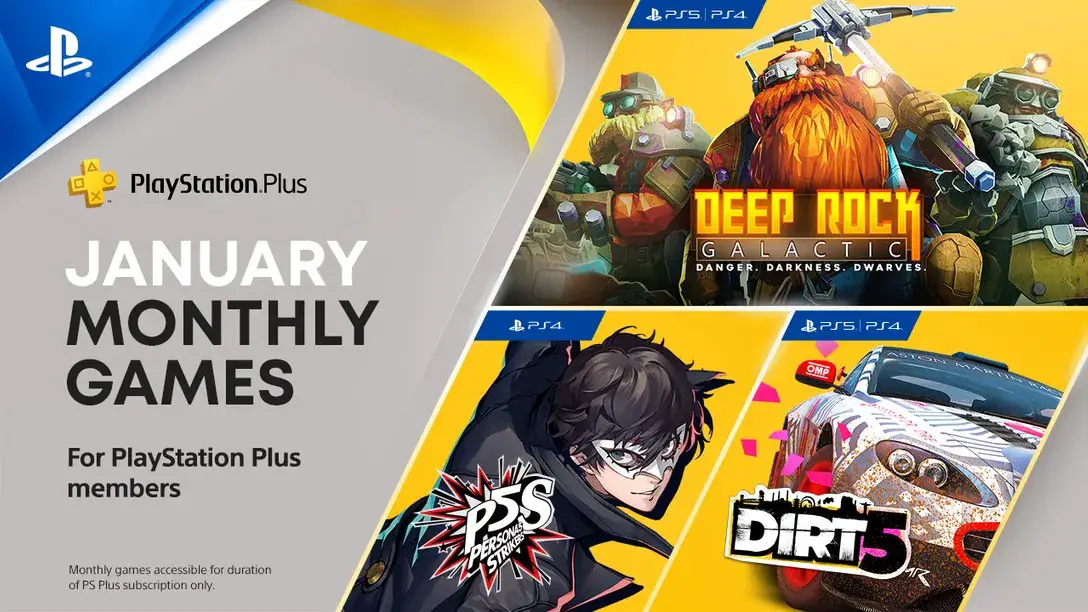 January 2022 PlayStation Plus games announced
