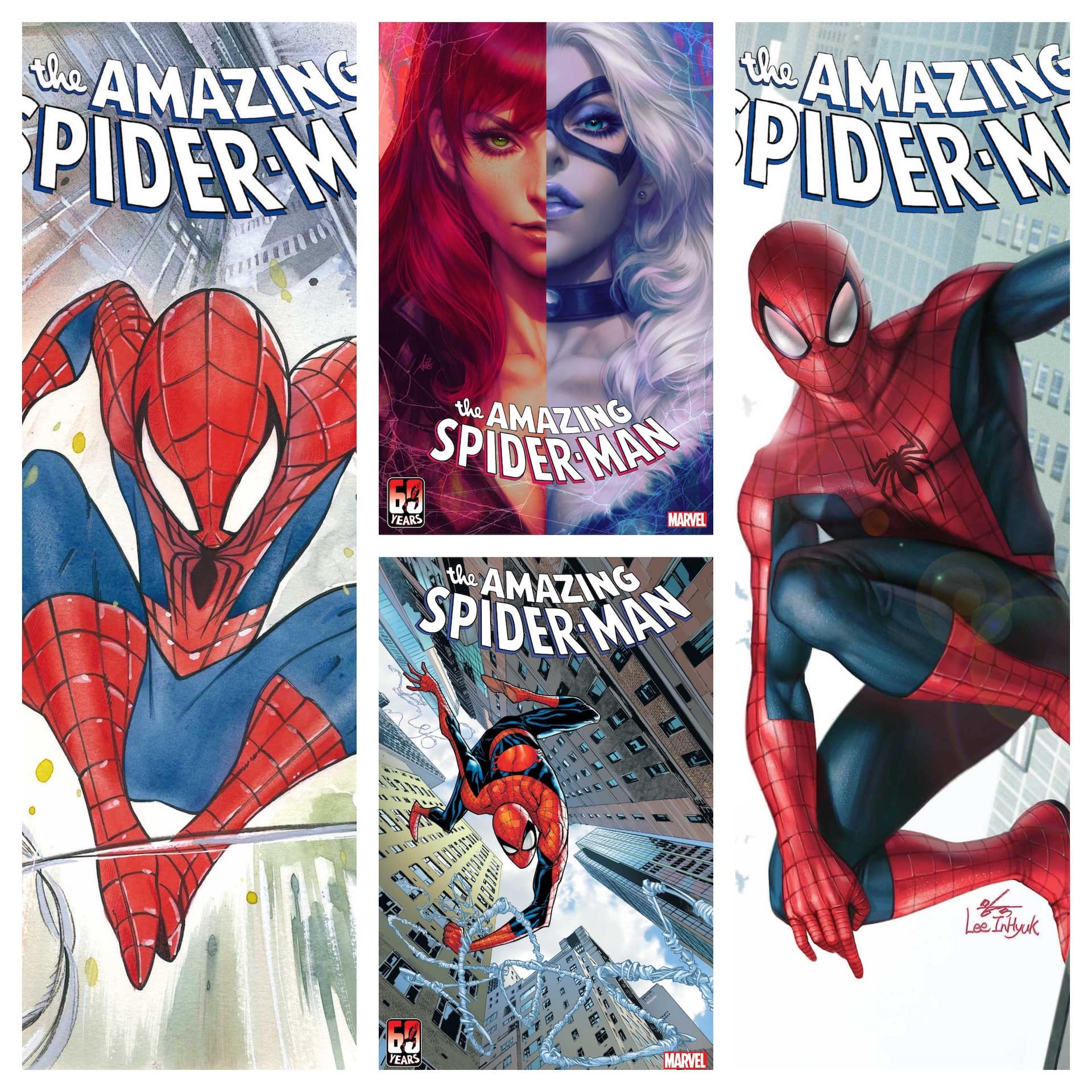 Marvel reveals six 'Amazing Spider-Man' #1 variant covers