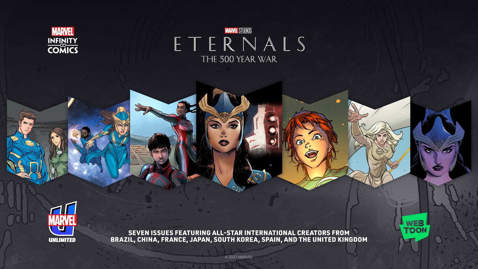 Marvel Comics and Webtoon team up on 'Eternals: The 500 Year War'