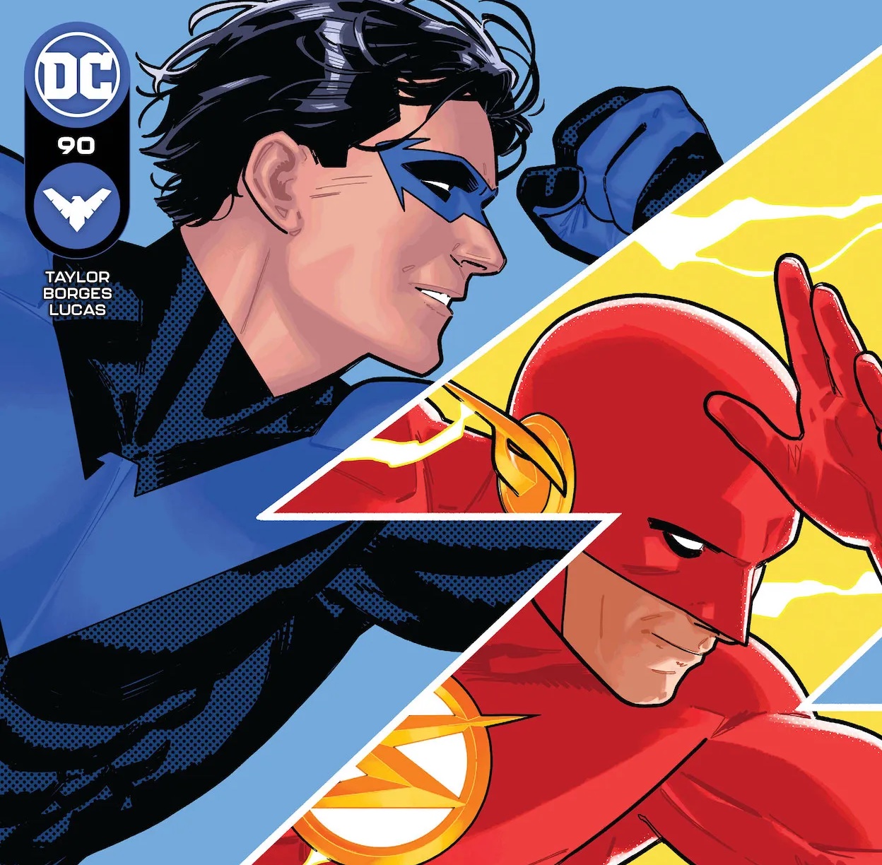 'Nightwing' #90 features The Flash, explosions, and escapes