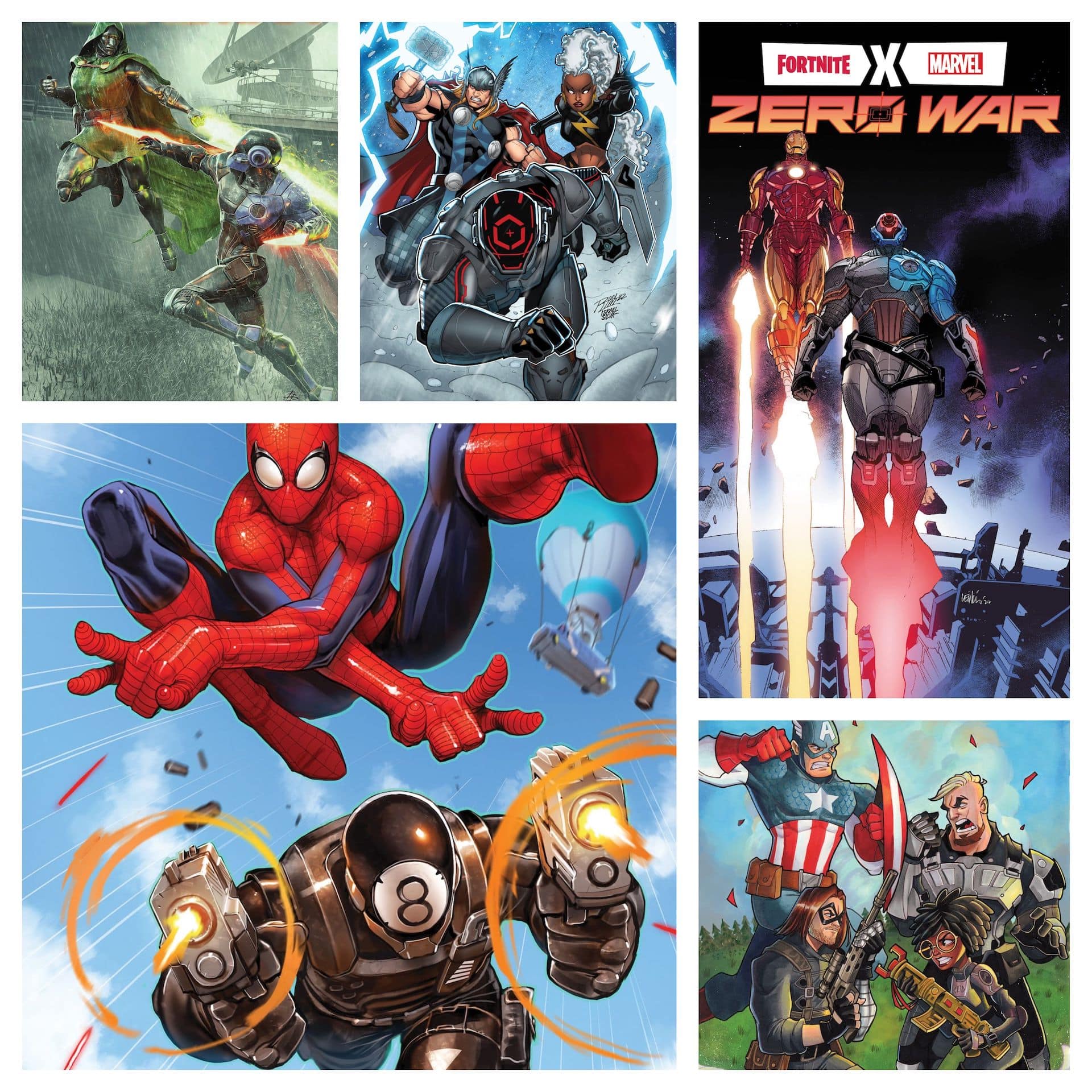 Marvel releases every 'Fortnite X Marvel: Zero War' #2 cover