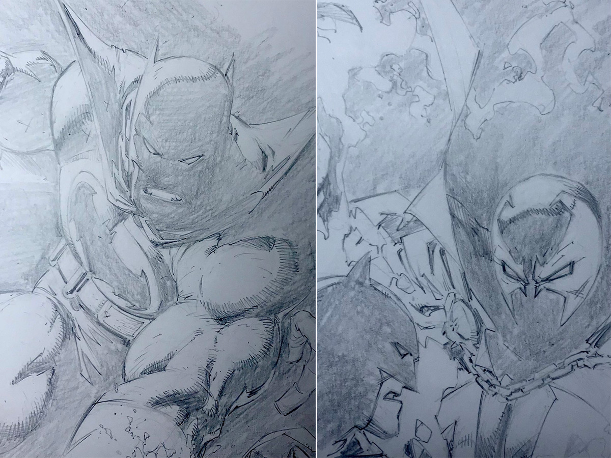 Greg Capullo shares first images of new 'Batman/Spawn' crossover