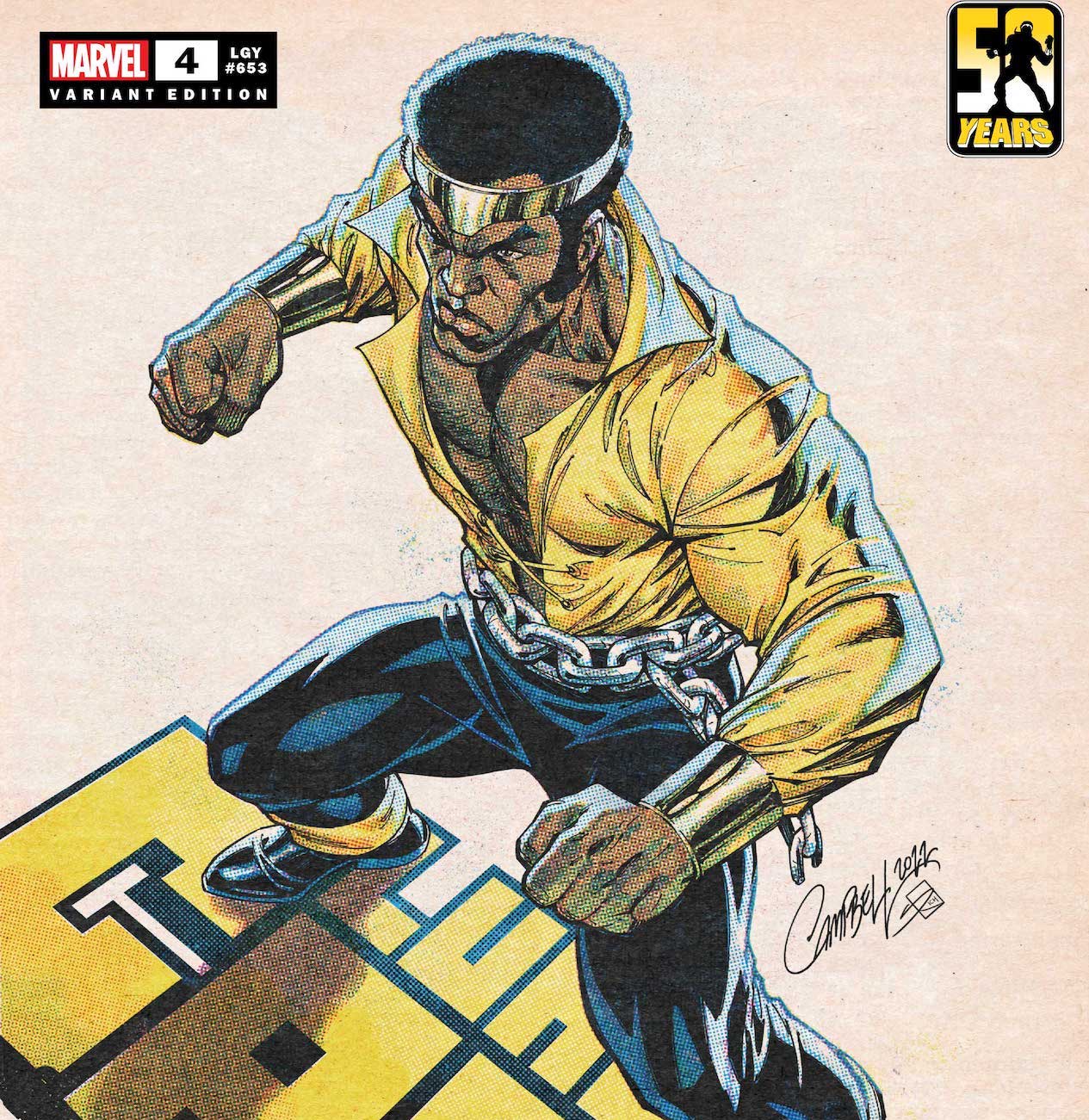 Celebrate Luke Cage's 50th anniversary with J. Scott Campbell variant cover
