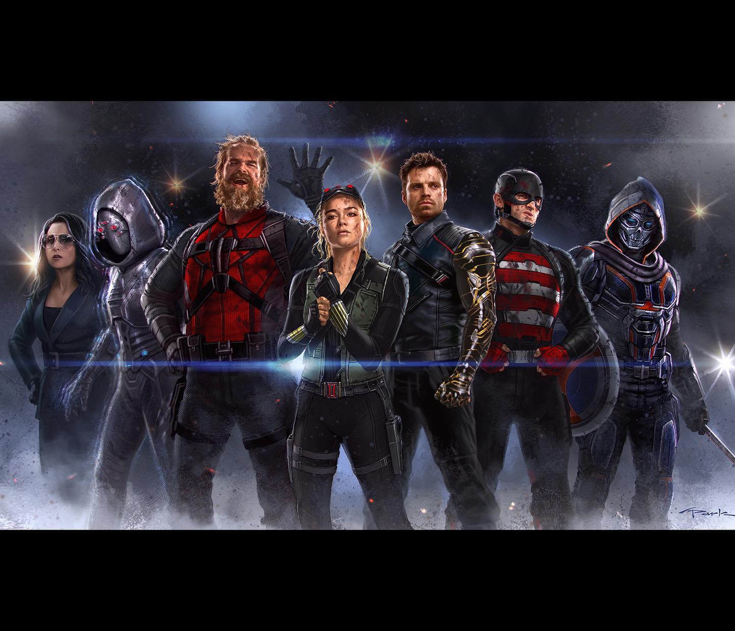 Check out the MCU Thunderbolts in Andy Park's hi-res images
